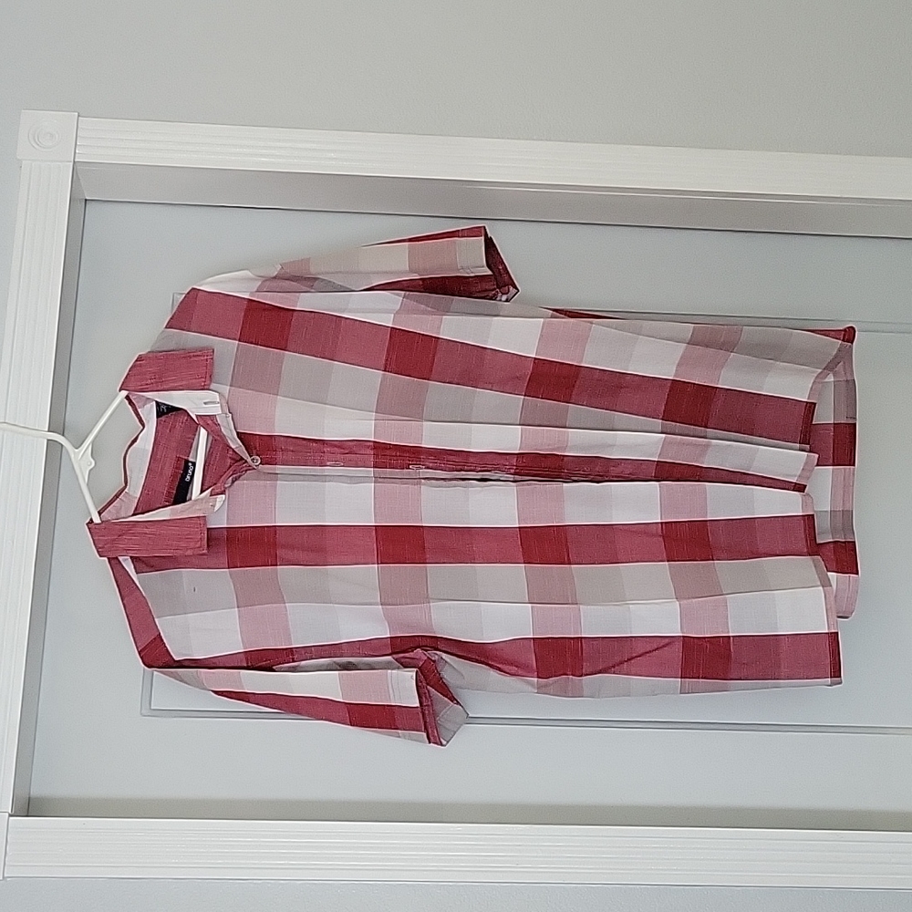 Mens plaid button up shirt